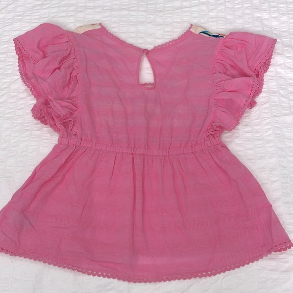 Anthropologie Pink babydoll top, S - Picture 5 of 6